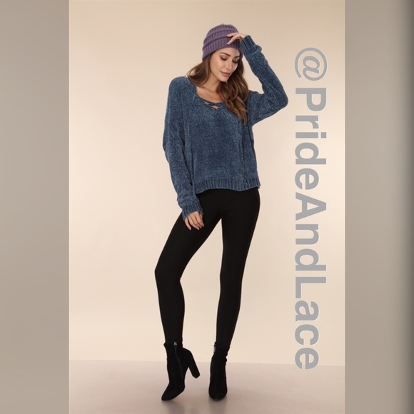 LAST 1️⃣ BLUE JEANS CHENILLE PULL-OVER SWEATER - Picture 2 of 4